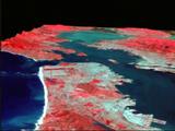 San Francisco Bay Topographic Image