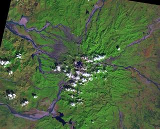 Image of Mt. Pinatubo taken by Landsat