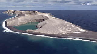 Link to Recent Story entitled: New island forms in Tonga